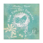 Vintage Aqua  From This Day Forward Wedding Invite