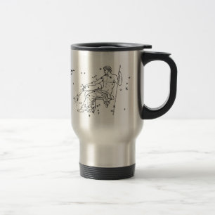 Vintage Aquarius Personalized Birthday Travel Mug