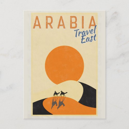 Vintage Arabia Travel East Postcard