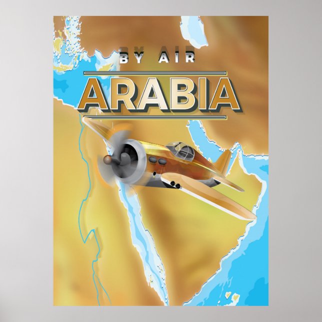 Vintage Arabia Travel Poster (Front)