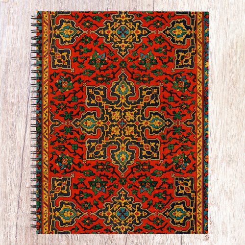 Vintage Arabian Carpet Print Notebook