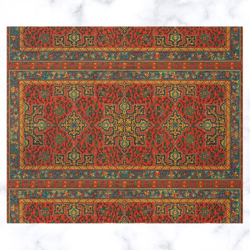 Vintage Arabian Carpet Print Wrapping Paper