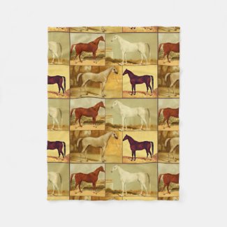 Vintage  Arabian horses - collage