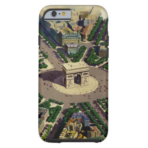 Vintage Arc de Triomphe Paris Tough iPhone 6 Case
