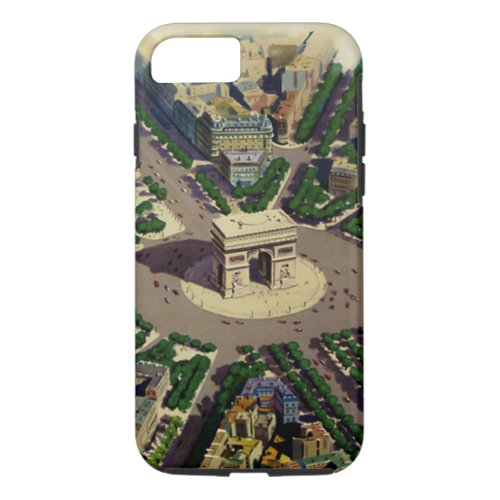 Vintage Arc de Triomphe Paris iPhone 87 Case