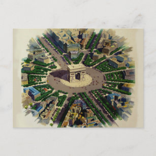 Vintage Arc de Triomphe Paris Postcard
