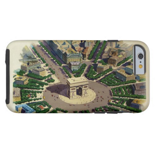 Vintage Arc de Triomphe Paris Tough iPhone 6 Case