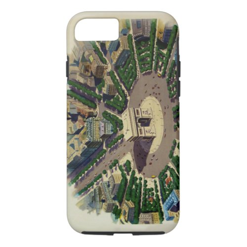 Vintage Arc de Triomphe Paris Tough iPhone 7 Case