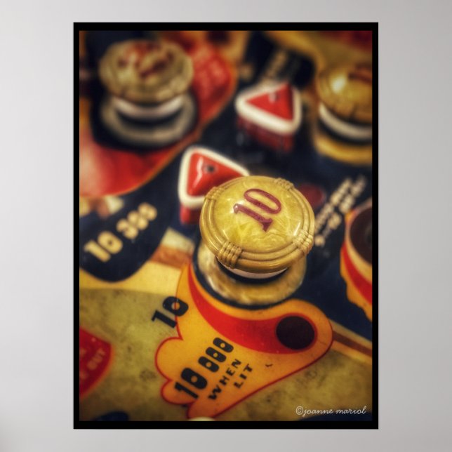 Vintage Arcade Game Poster Print (Front)