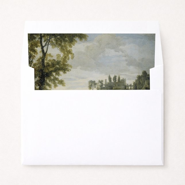 Vintage, Arcadian Landscape, wedding  Envelope Liner (Creator Uploaded)