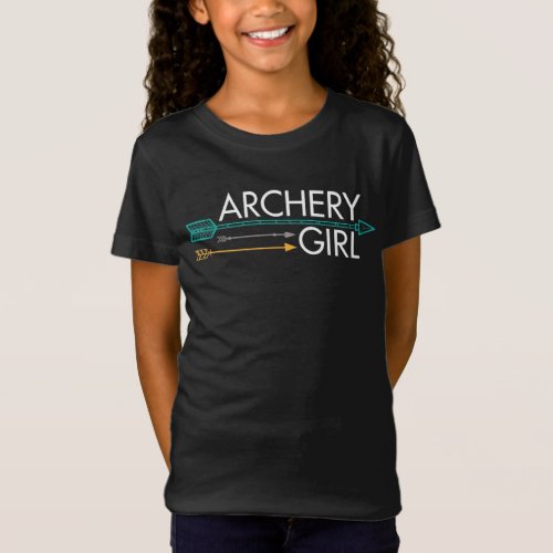 Vintage Archery Girl Who Cooler Than Any Girl Gift T_Shirt