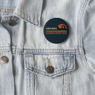 Vintage Arches National Park Moab Utah Button