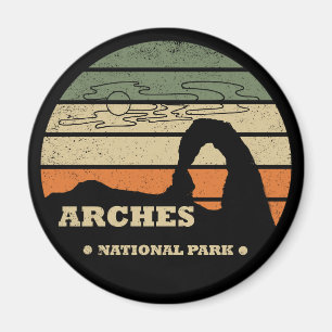 Vintage Arches National Park - Moab - Utah Magnet