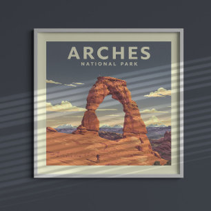 Vintage Arches National Park Poster