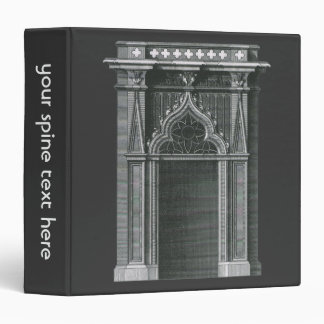 Vintage Architectural Element, Gothic Doorway 3 Ring Binder