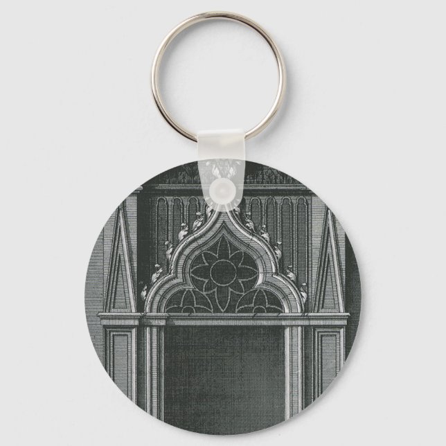 Vintage Architectural Element, Gothic Doorway Keychain (Front)