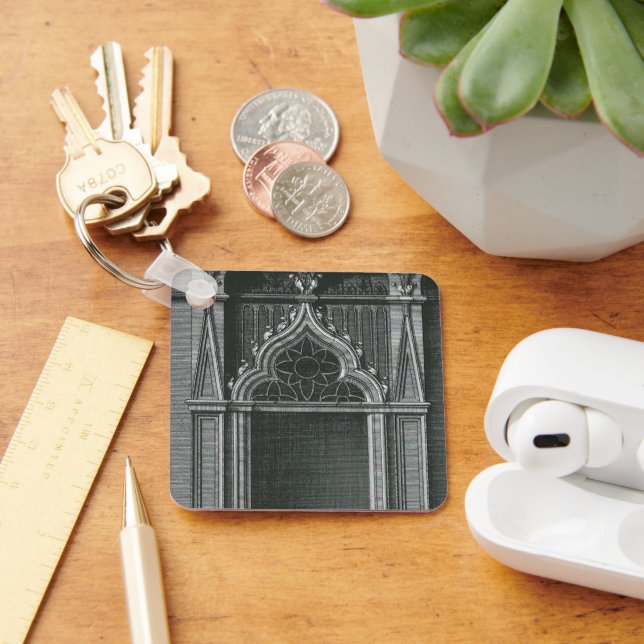 Vintage Architectural Element, Gothic Doorway Keychain (Desk)