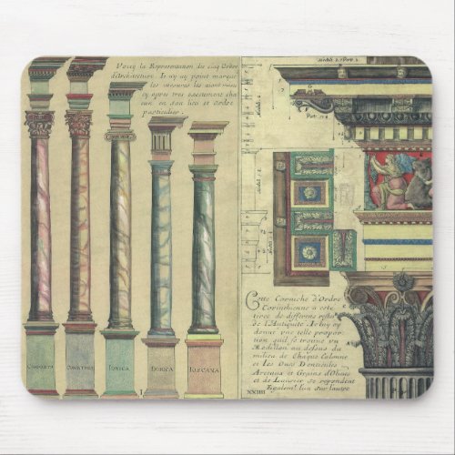 Vintage Architecture by Giacomo Barozzi da Vignola Mouse Pad