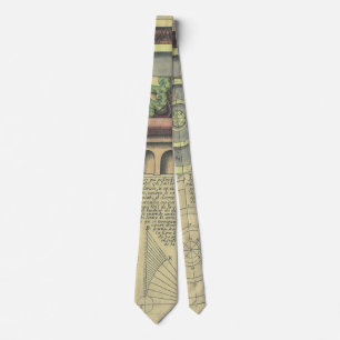 Vintage Architecture; Capital Volute by Vignola Neck Tie