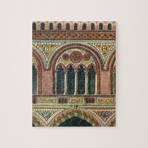 Vintage Architecture  Citadel in Pavia Italy Jigsaw Puzzle