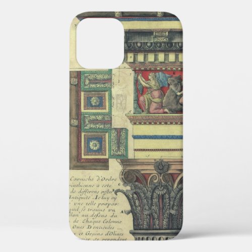 Vintage Architecture Column with Cornice Moulding iPhone 12 Case