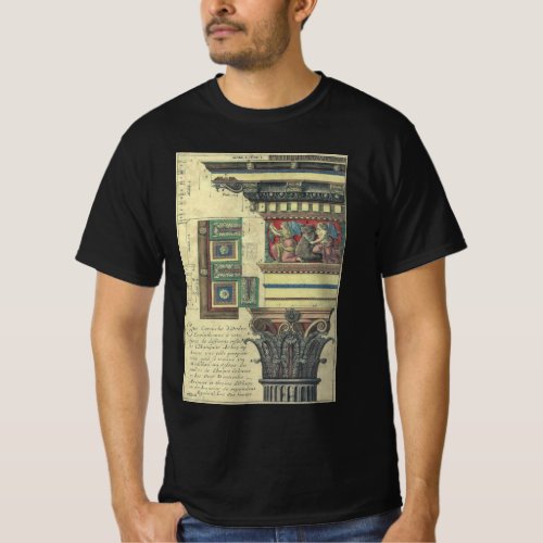 Vintage Architecture Column with Cornice Moulding T_Shirt