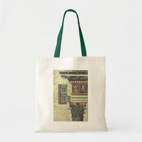 Vintage Architecture Column with Cornice Moulding Tote Bag