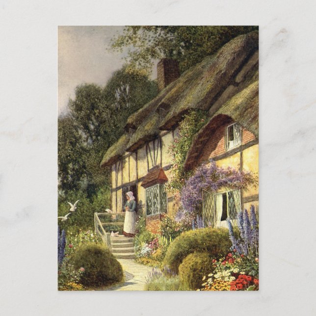 Vintage Architecture, Country Cottage House Postcard (Front)