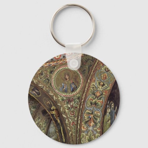 Vintage Architecture Decorative Arch in a Church Keychain