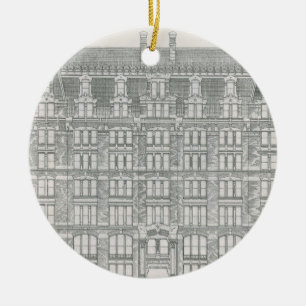 Vintage Architecture, Delaware & Hudson Canal Co. Ceramic Ornament