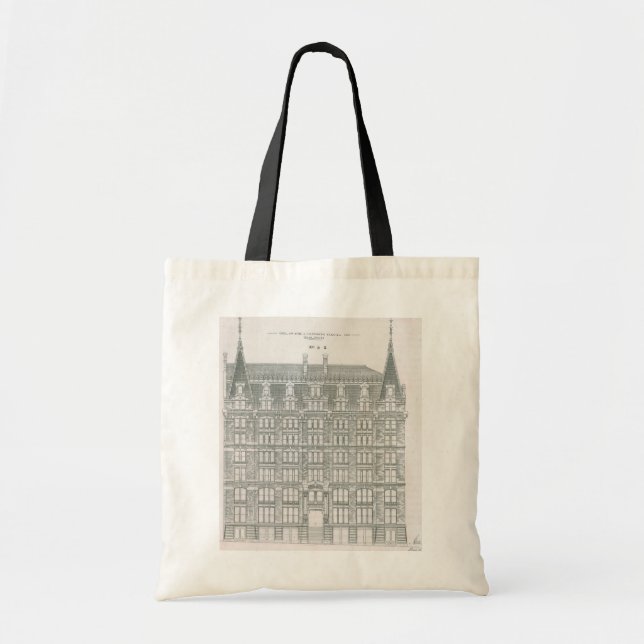 Vintage Architecture, Delaware & Hudson Canal Co. Tote Bag (Front)