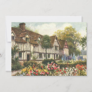 Vintage Architecture Formal Garden English Cottage