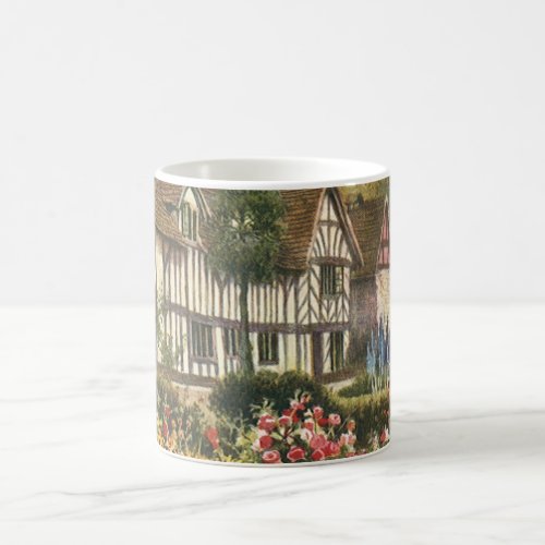 Vintage Architecture Formal Garden English Cottage Coffee Mug