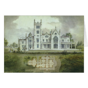 Vintage Architecture, French Chateau Floor Plans Cards