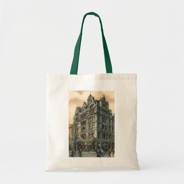 Vintage Architecture Queens Hotel Leicester Square Tote Bag (Front)