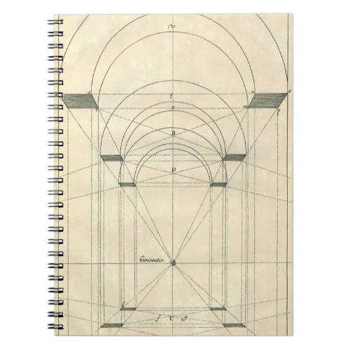 Vintage Architecture Renaissance Arch Perspective Notebook