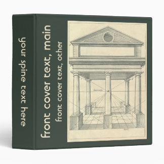 Vintage Architecture, Roman Portico with Columns Binder