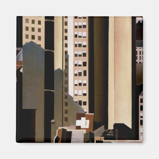 Vintage Architecture, Skyscrapers by Sheeler, 1922 Magnet (Front)