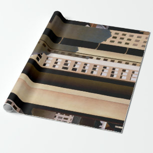 Vintage Architecture, Skyscrapers by Sheeler, 1922 Wrapping Paper
