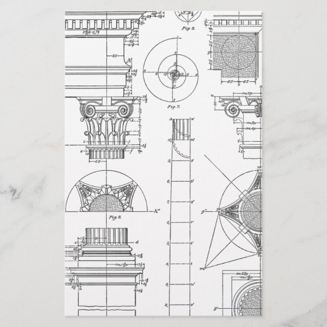 Vintage Architecture Stationery (Front)