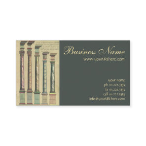 Vintage Architecture, the 5 Architectural Orders Business Card