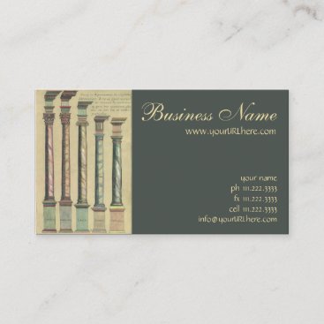 Vintage Architecture, the 5 Architectural Orders Business Card