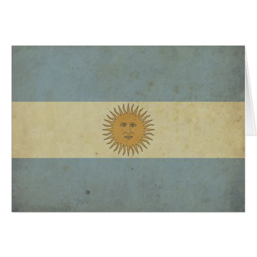 Vintage Argentina Flag (Front Horizontal)