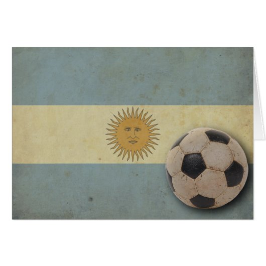 Vintage Argentina Flag Cards (Front Horizontal)