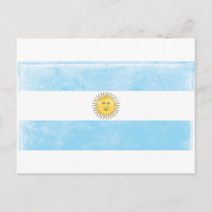 Vintage Argentina Flag Postcard