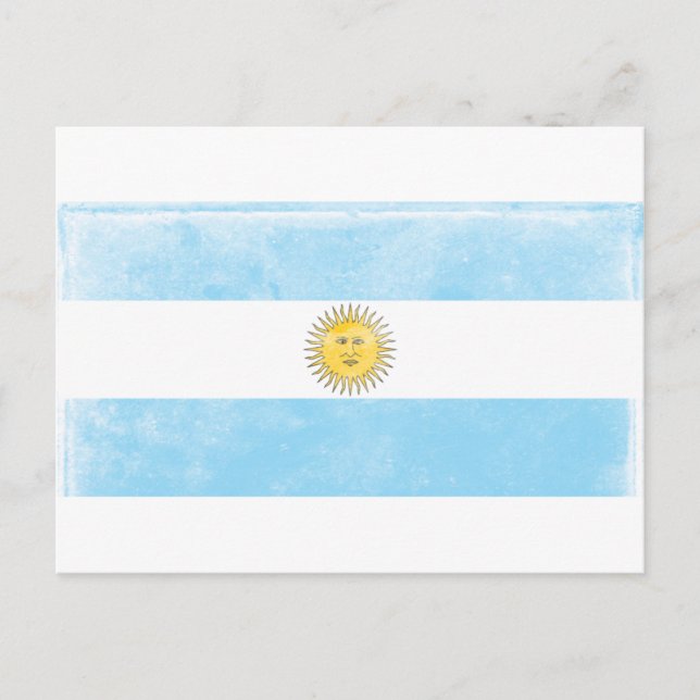 Vintage Argentina Flag Postcard (Front)