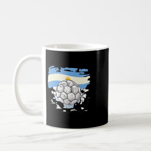 Vintage Argentina Soccer Ball Argentina Football R Coffee Mug