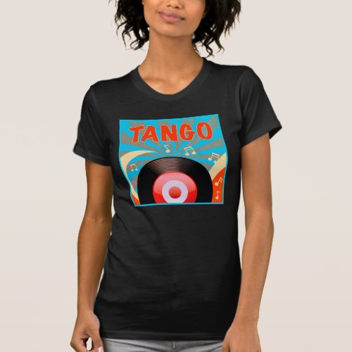 Vintage Argentine Tango Vinyl Record T_Shirt