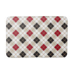 Vintage Argyle Bath Mat