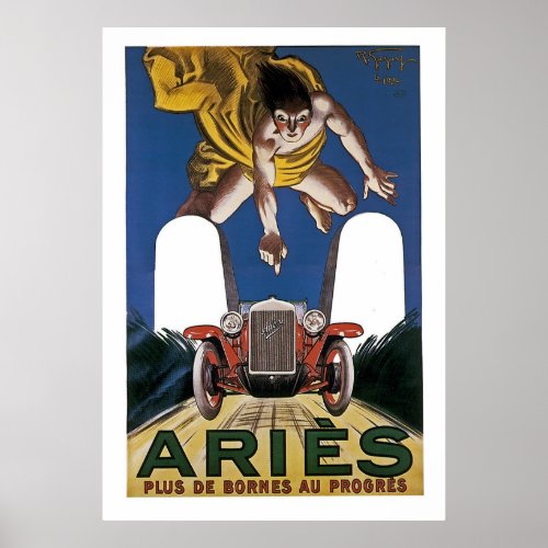 Vintage Aries Advertisement Poster